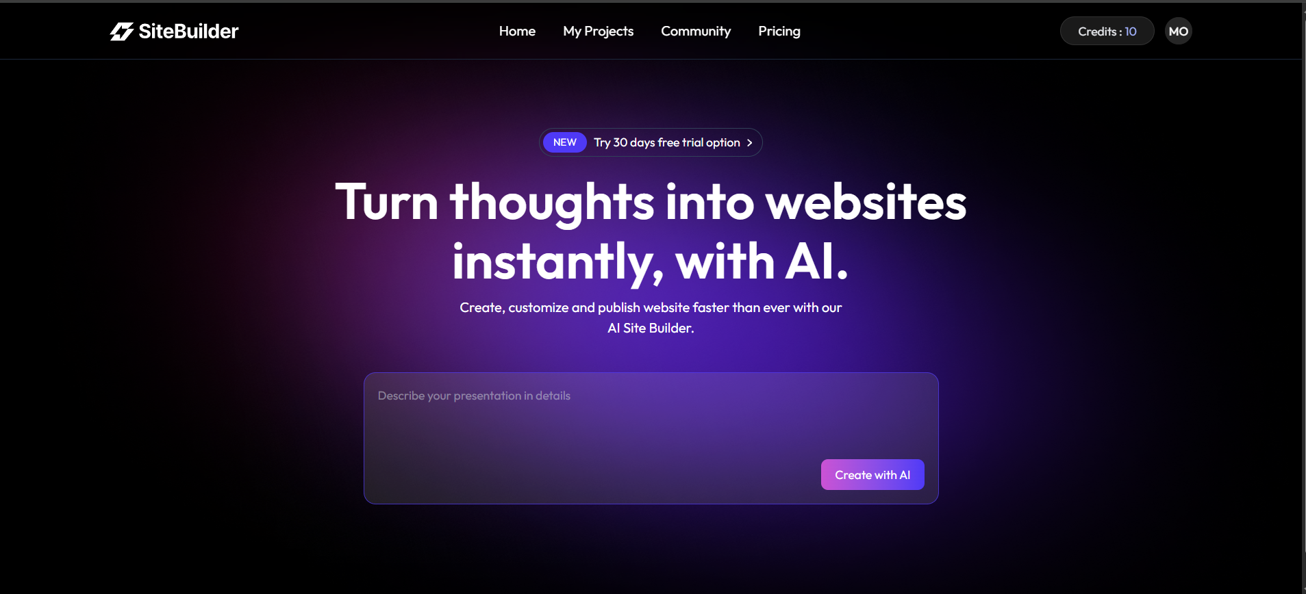 AI Site Builder